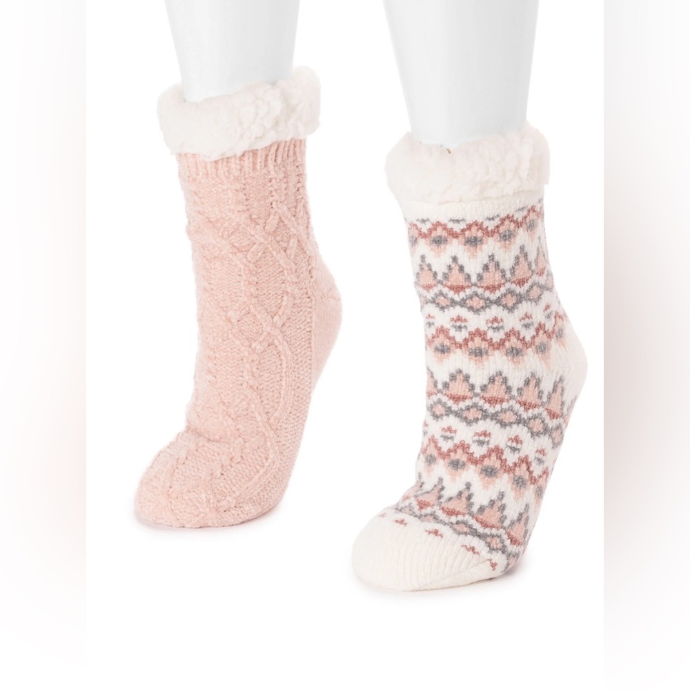 MUK LUKS 2 pack cozy cabin socks